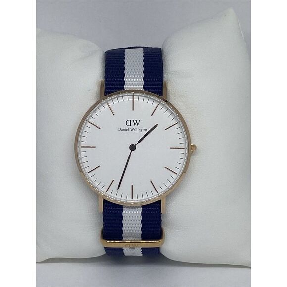 Daniel Wellington B36R16 Women\'s Blue/White Nylon Analog Dial Quartz Watch RQ607 main image 8